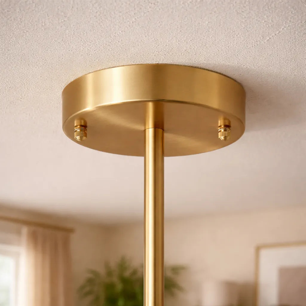 Kitchen Ceiling Lights Semi Flush 6-Light Sputnik Mid-Century Fixture with Metal Canopy