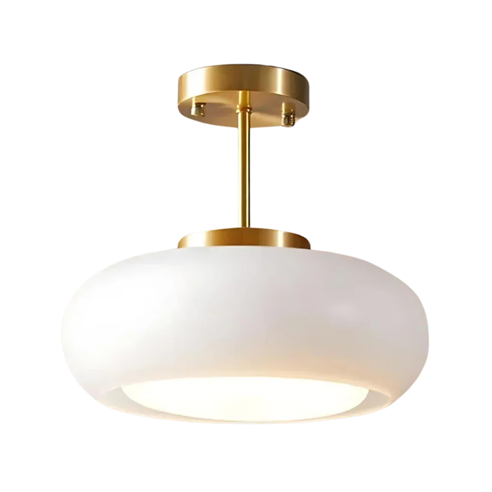 Küchenpendelleuchten mit Messing und Glasschirm im modernen nordischen Design