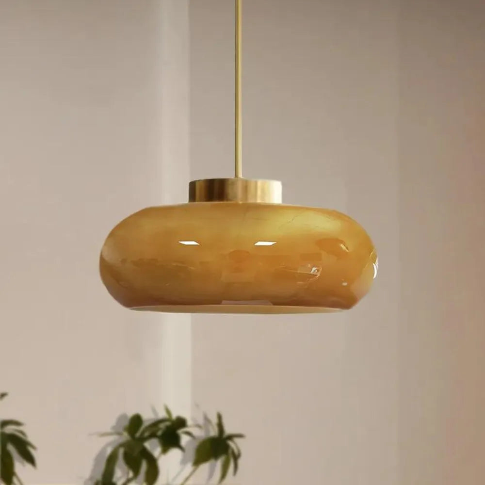 Küchenpendelleuchten mit Messing und Glasschirm im modernen nordischen Design