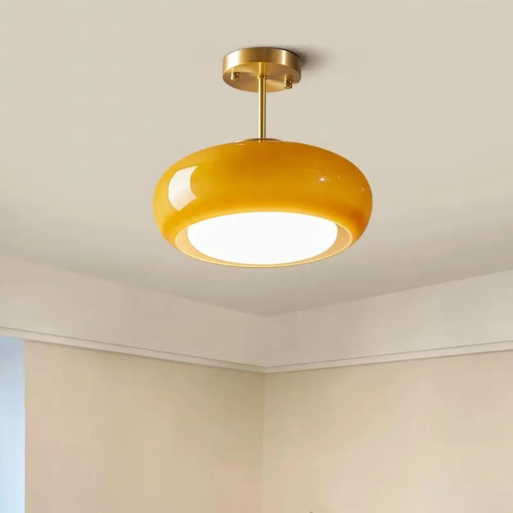 Küchenpendelleuchten mit Messing und Glasschirm im modernen nordischen Design