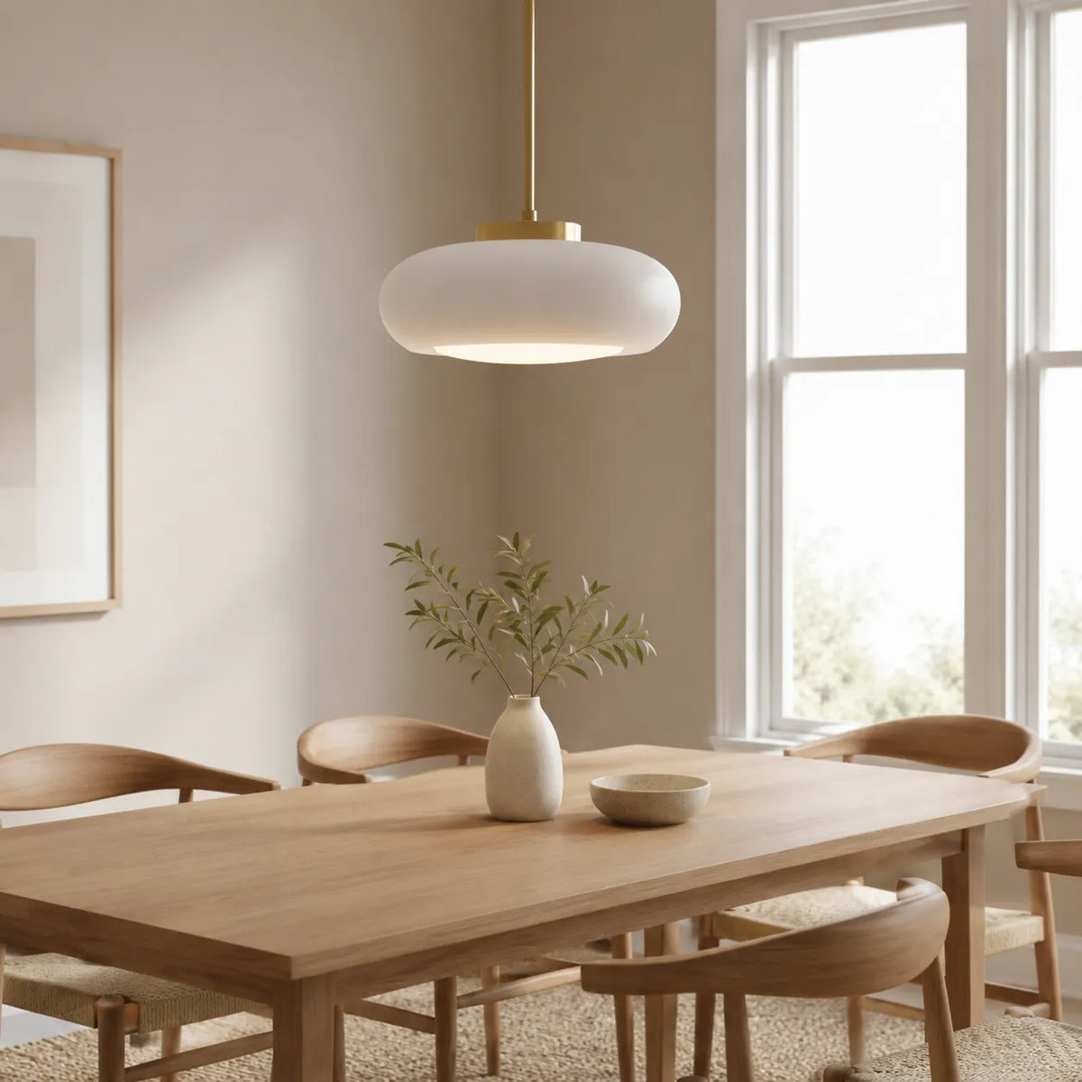 Küchenpendelleuchten mit Messing und Glasschirm im modernen nordischen Design