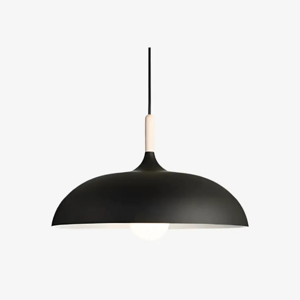Suspension pour îlot de cuisine avec abat-jour en bois et en fer, style moderne pour salle à manger