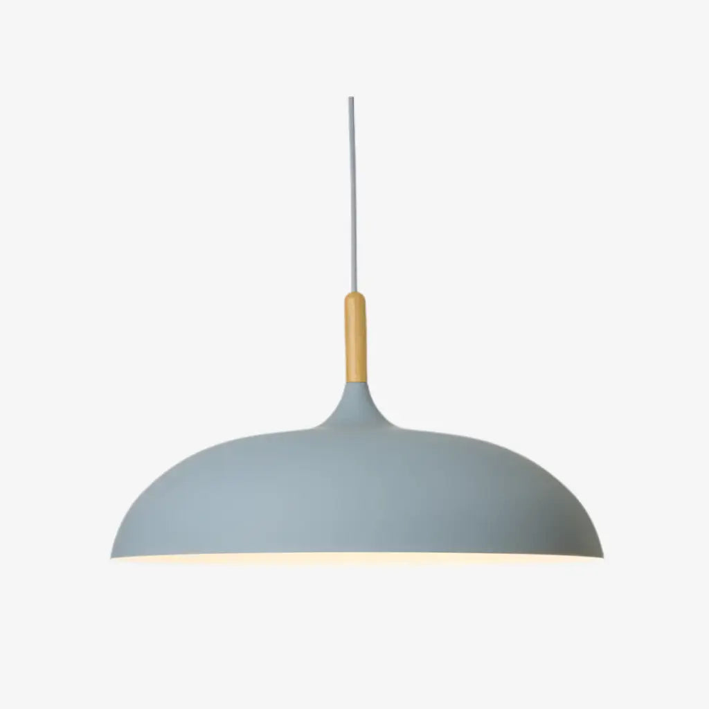 Suspension pour îlot de cuisine avec abat-jour en bois et en fer, style moderne pour salle à manger
