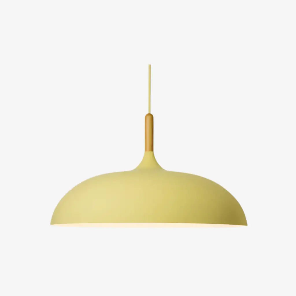 Kitchen Island Pendant Light with Wood and Iron Shade Modern Dining Room