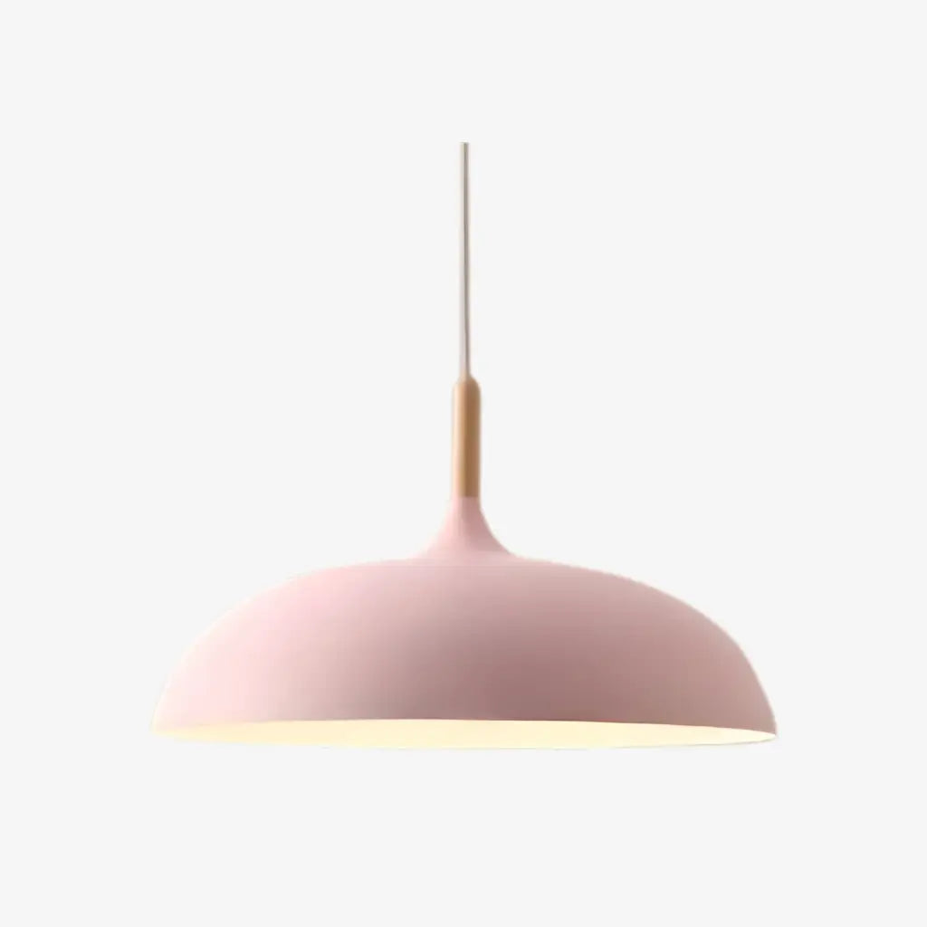 Suspension pour îlot de cuisine avec abat-jour en bois et en fer, style moderne pour salle à manger