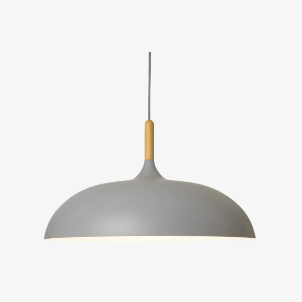Kitchen Island Pendant Light with Wood and Iron Shade Modern Dining Room