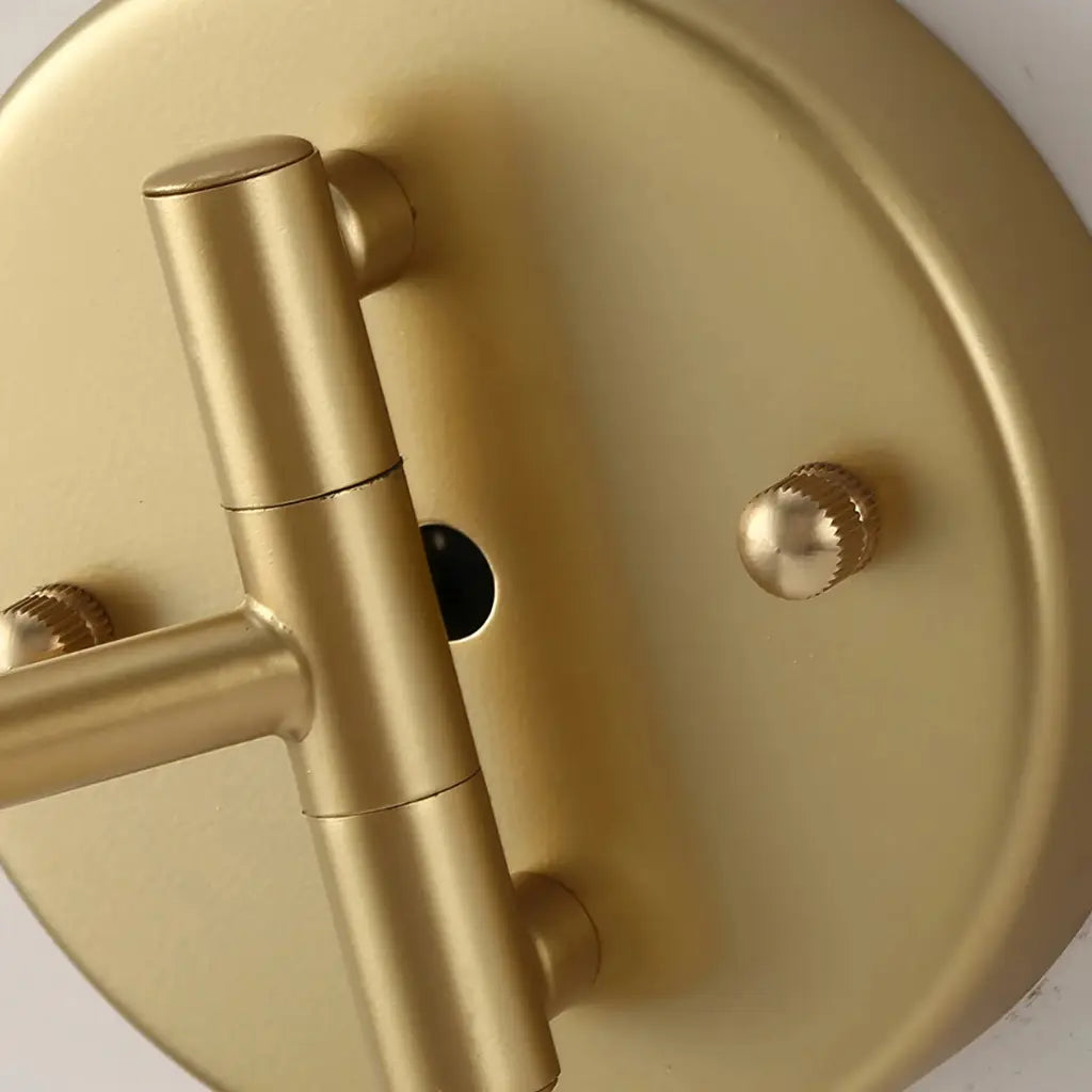 Wall Lamp with Adjustable Swing Arm and Integrated LED Light Temperature Control