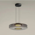 Pendant Light with Layered Glass and LED for Living Room Dining or Kitchen