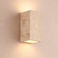 Wall Light with Natural Travertine Stone and Up Down LED Illumination