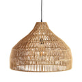 Lampada a sospensione Nina bohemien in rattan intrecciato a mano