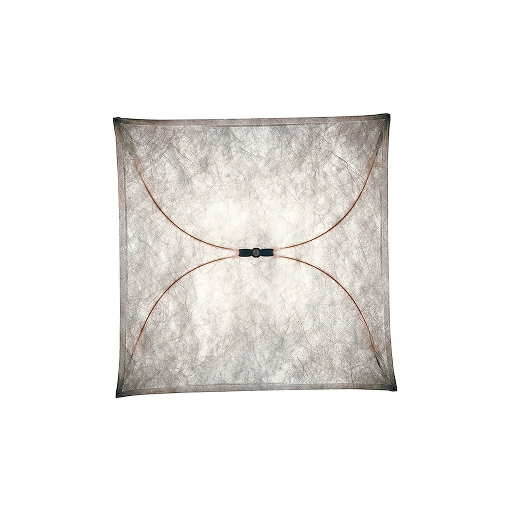 Küchen-Deckenleuchte mit lichtdurchlässigem Papierdiffusor und minimalistischem Metallrahmen
