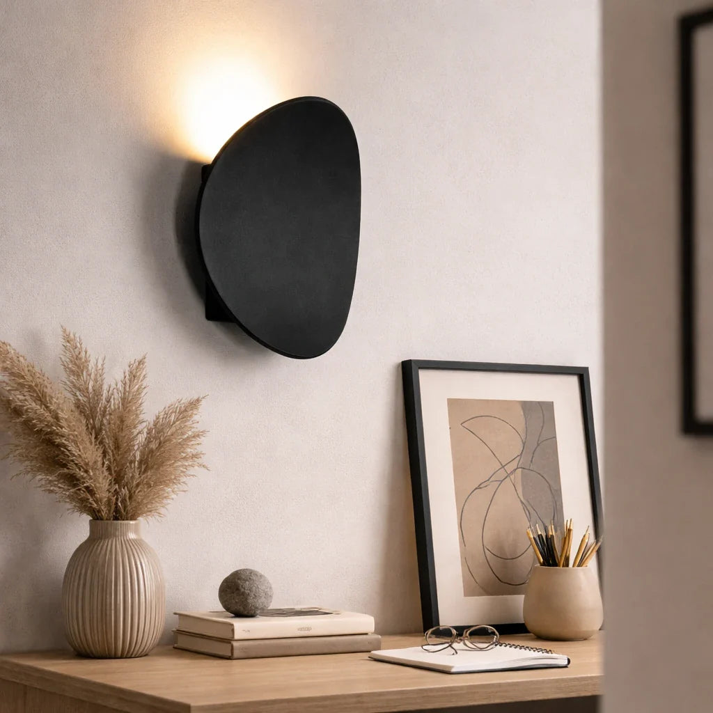 Lounge Wall Lights with Curved LED Modern Design and Warm Illumination
