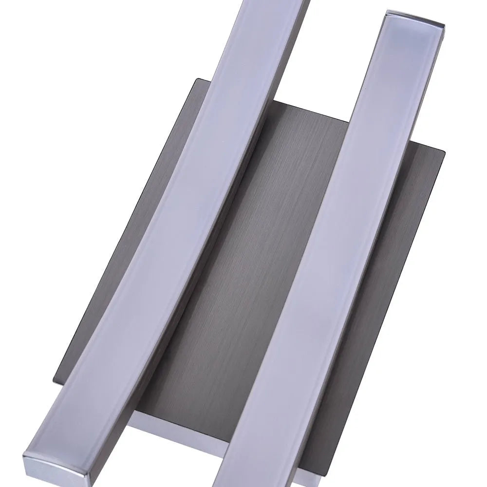 LED Ceiling Light Fixture with Modern Wave Design and Semi Flush Mount for Bedrooms