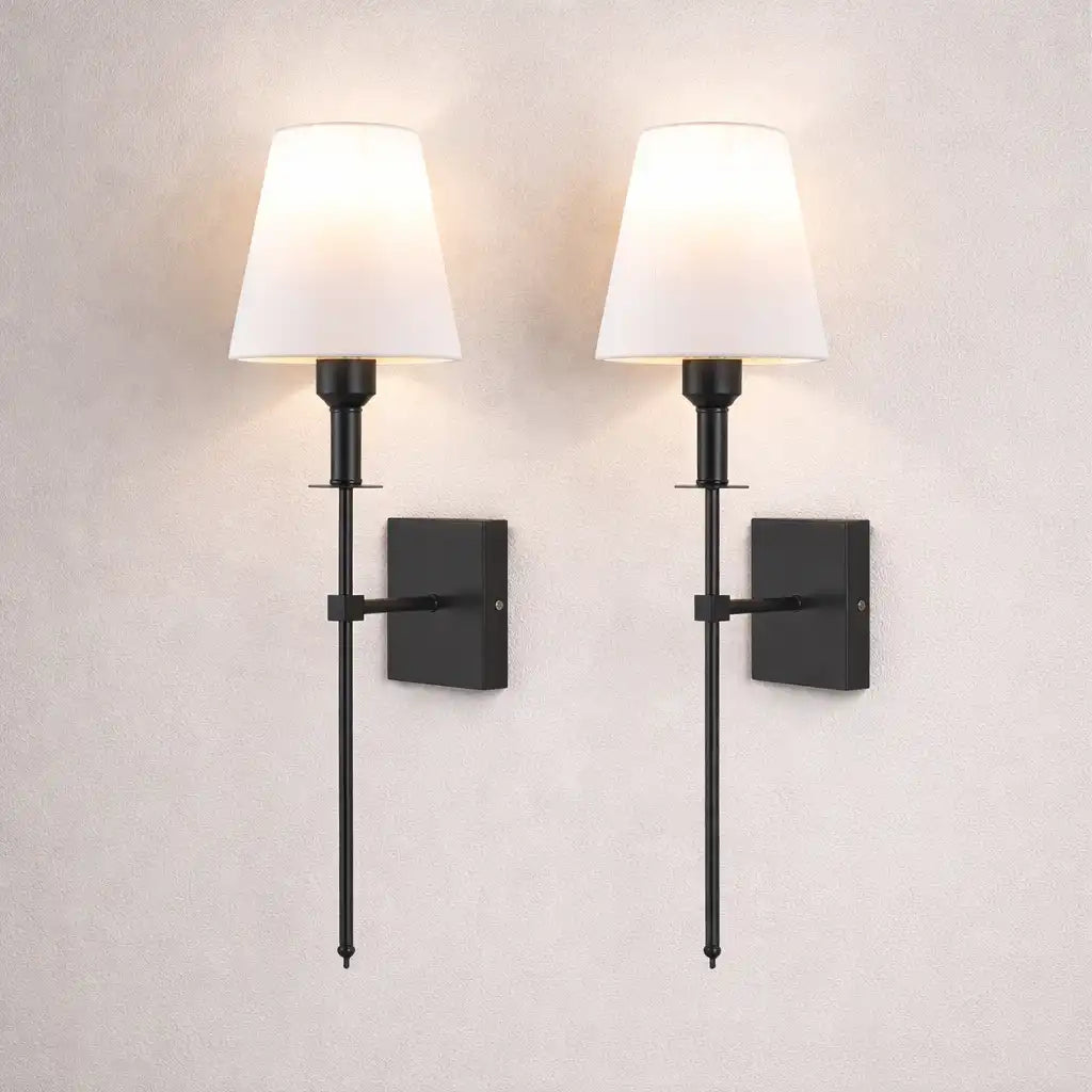 Wireless Wall Sconce with Rechargeable Battery and Modern LED Design 2-Pack