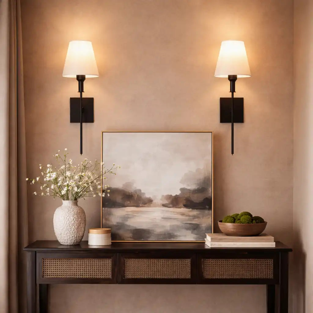 Wireless Wall Sconce with Rechargeable Battery and Modern LED Design 2-Pack