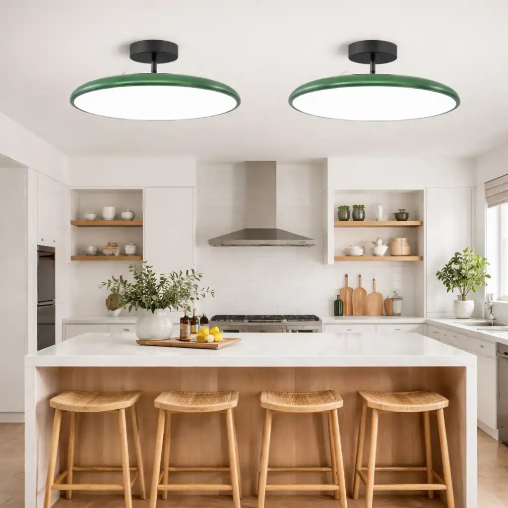 Plafonnier de cuisine avec tête à DEL réglable et design nordique minimaliste