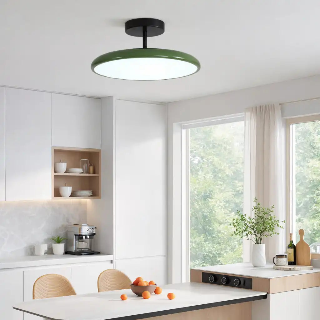 Plafonnier de cuisine avec tête à DEL réglable et design nordique minimaliste