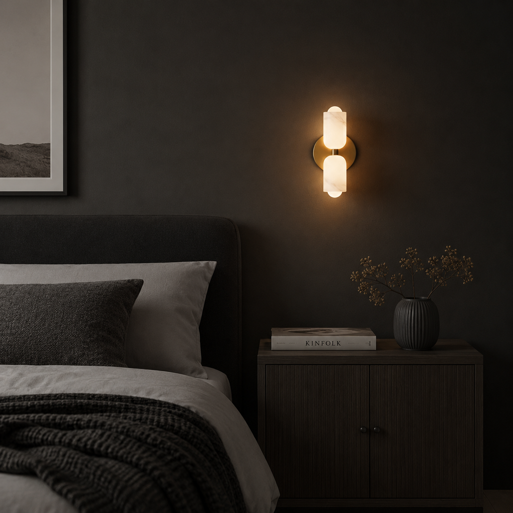 Lampe murale avec diffusion acrylique vers le haut et vers le bas, éclairage moderne