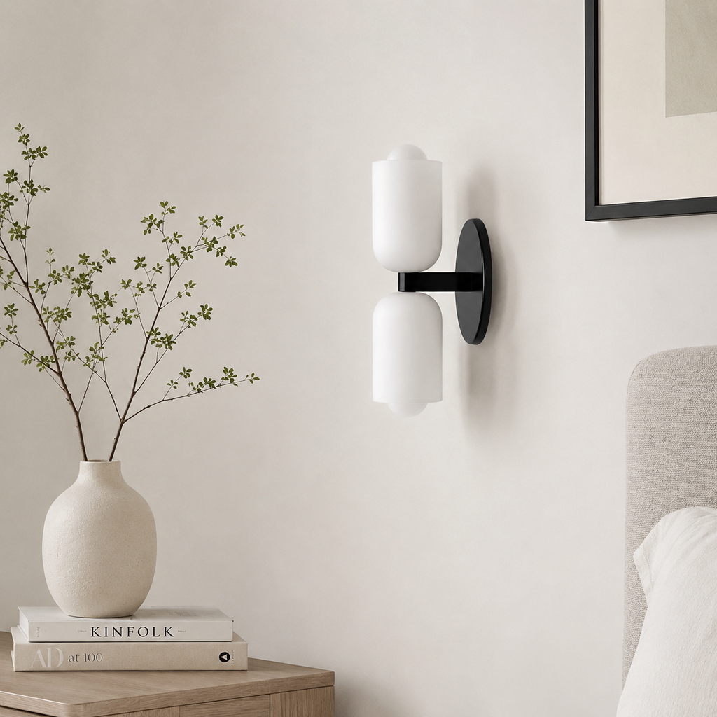 Lampe murale avec diffusion acrylique vers le haut et vers le bas, éclairage moderne