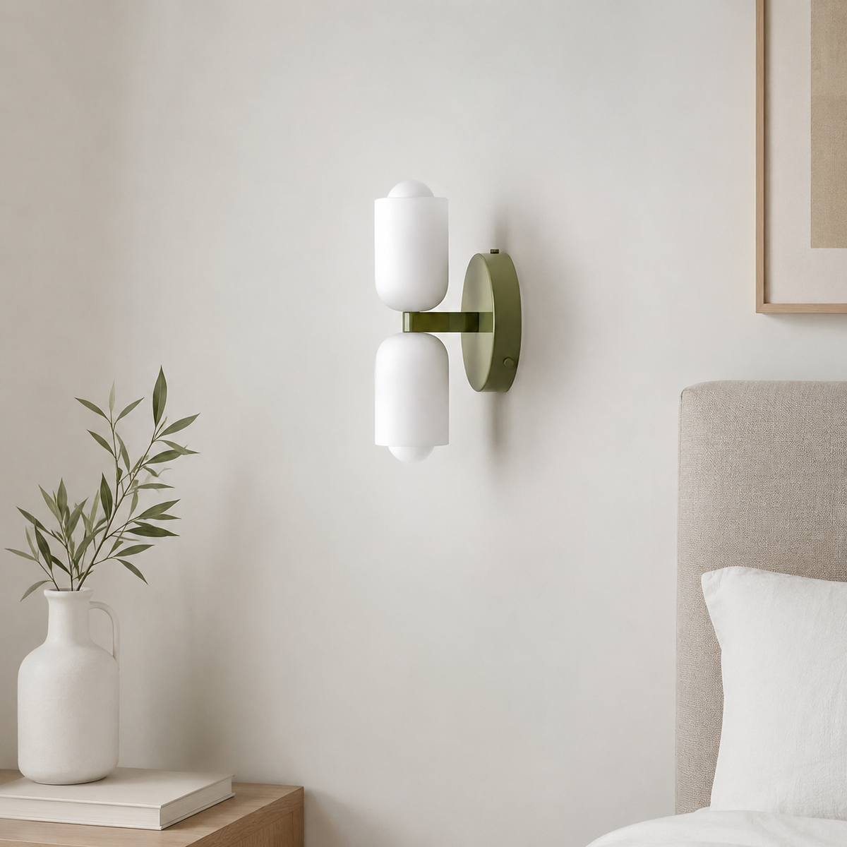 Lampe murale avec diffusion acrylique vers le haut et vers le bas, éclairage moderne