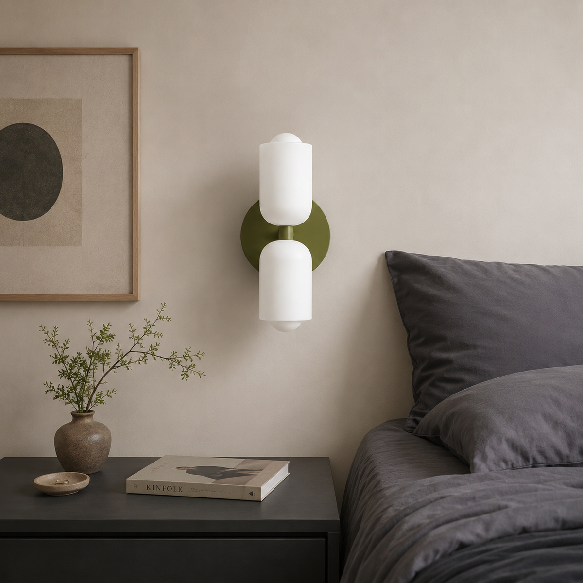 Lampe murale avec diffusion acrylique vers le haut et vers le bas, éclairage moderne