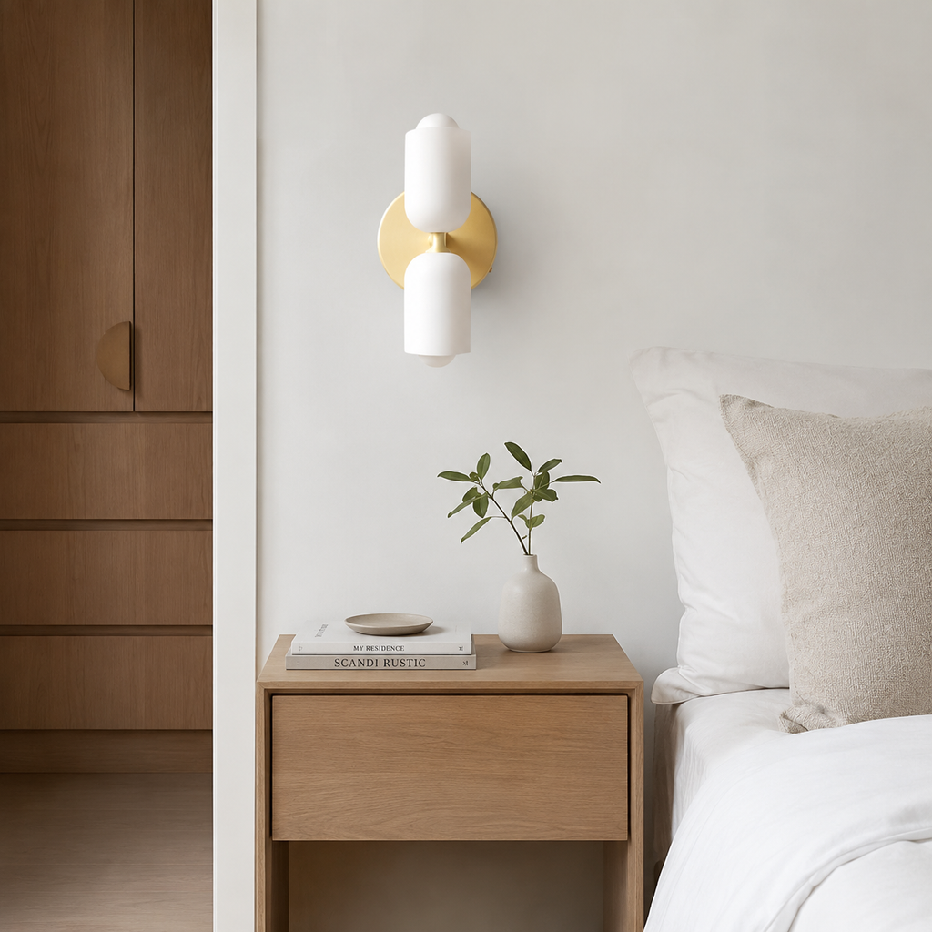 Lampe murale avec diffusion acrylique vers le haut et vers le bas, éclairage moderne