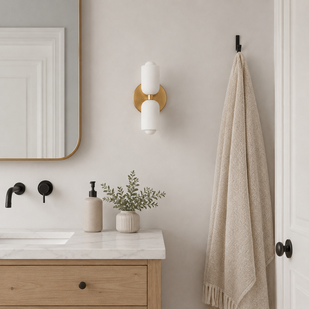 Lampe murale avec diffusion acrylique vers le haut et vers le bas, éclairage moderne