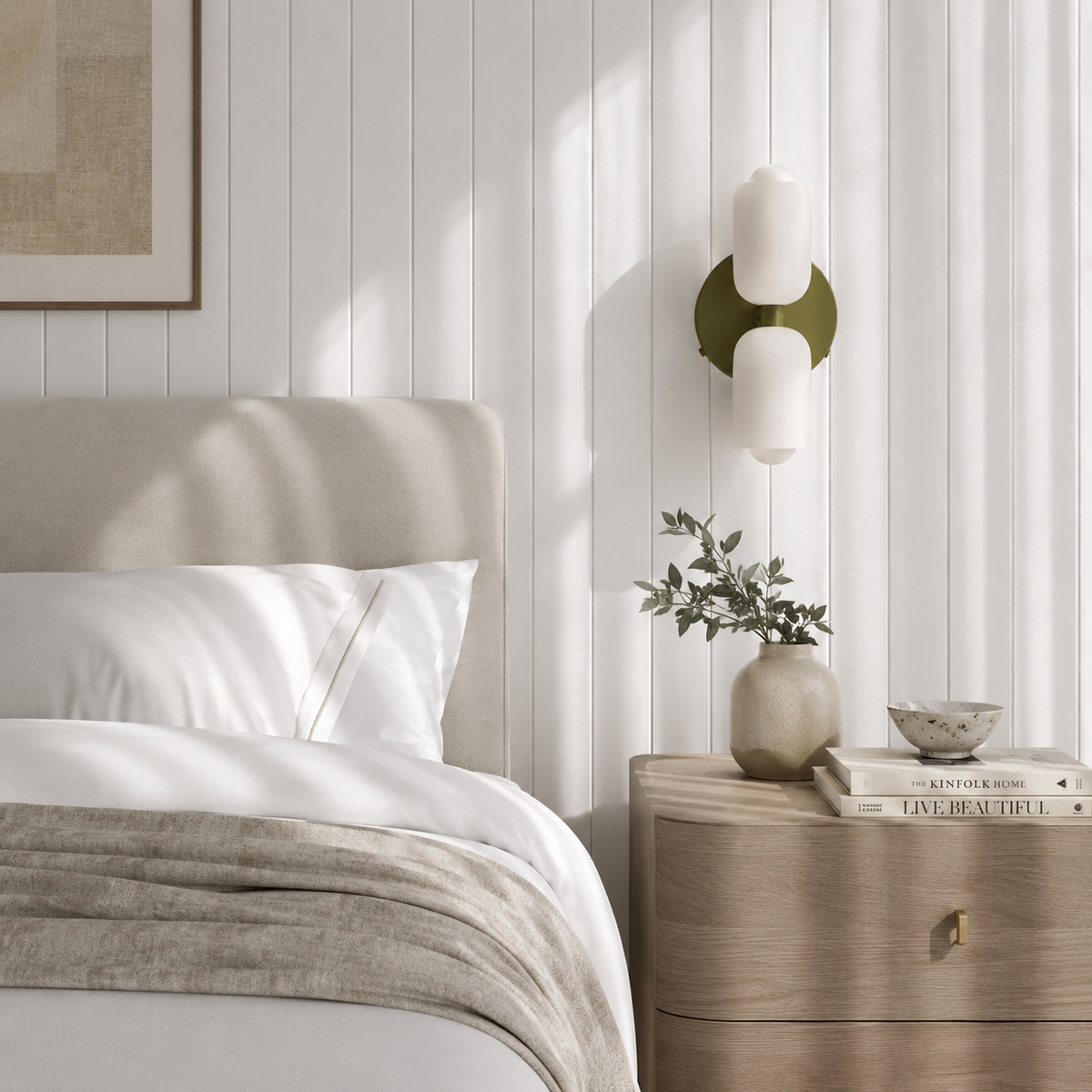 Lampe murale avec diffusion acrylique vers le haut et vers le bas, éclairage moderne