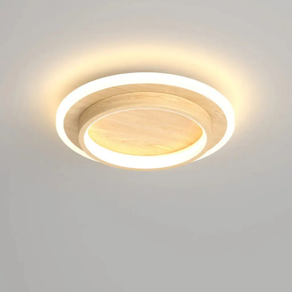 Plafonnier LED avec anneau lumineux et double éclairage