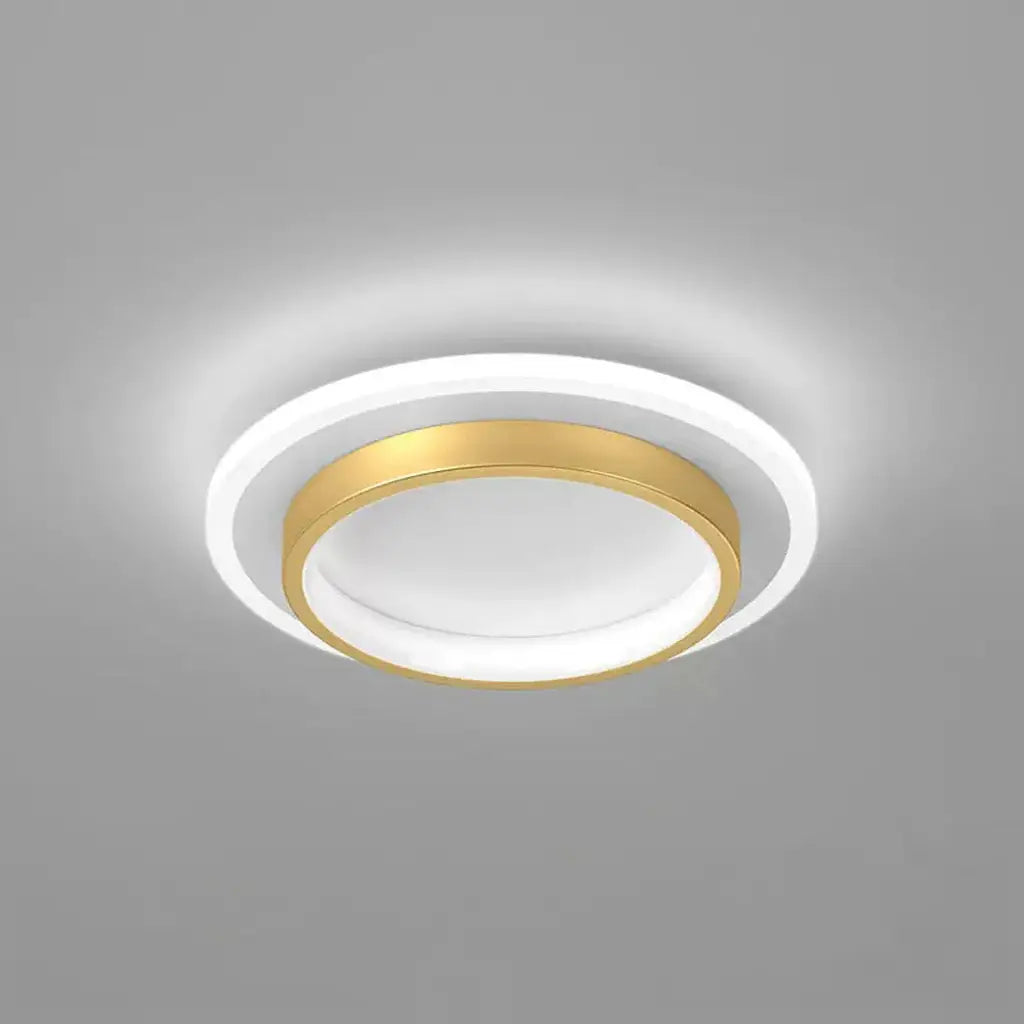 Plafonnier LED avec anneau lumineux et double éclairage