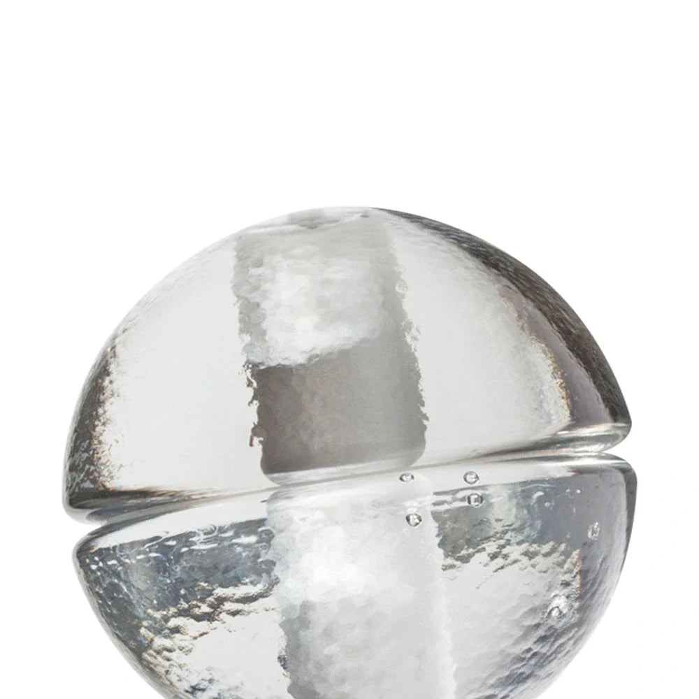 Pendant Light with Crystal Glass Water Drop Shades and Chrome Finish