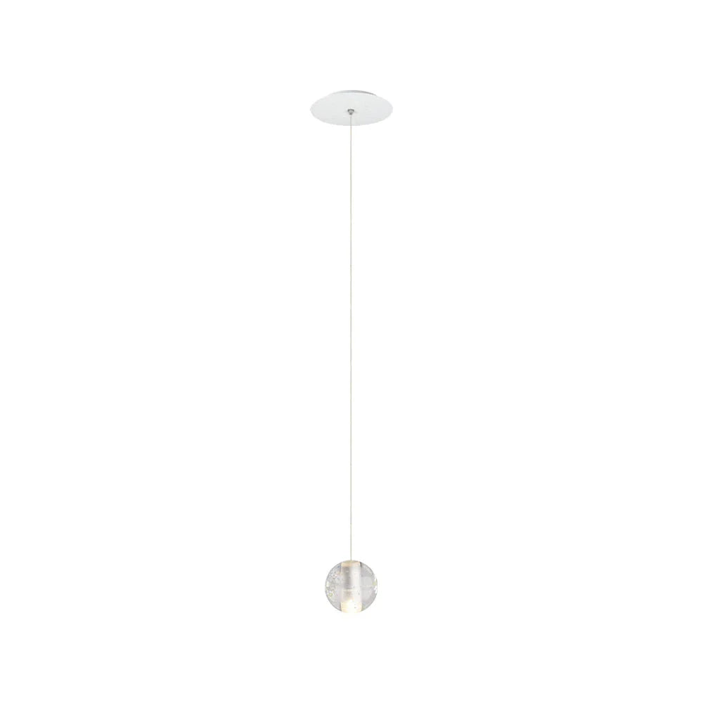 Pendant Light with Crystal Glass Water Drop Shades and Chrome Finish