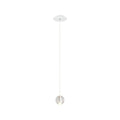 Pendant Light with Crystal Glass Water Drop Shades and Chrome Finish