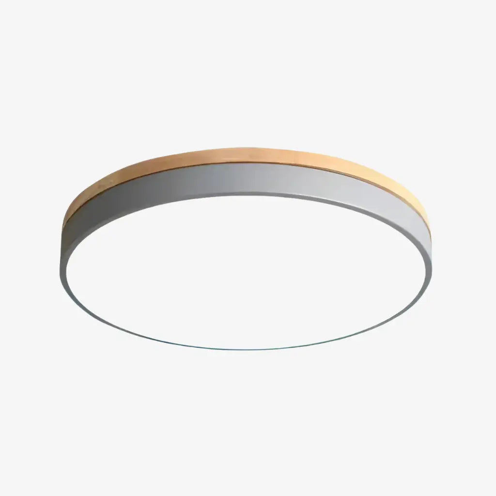 LED-Deckenleuchte mit Akzent aus Naturholz für Schlafzimmer und Flur
