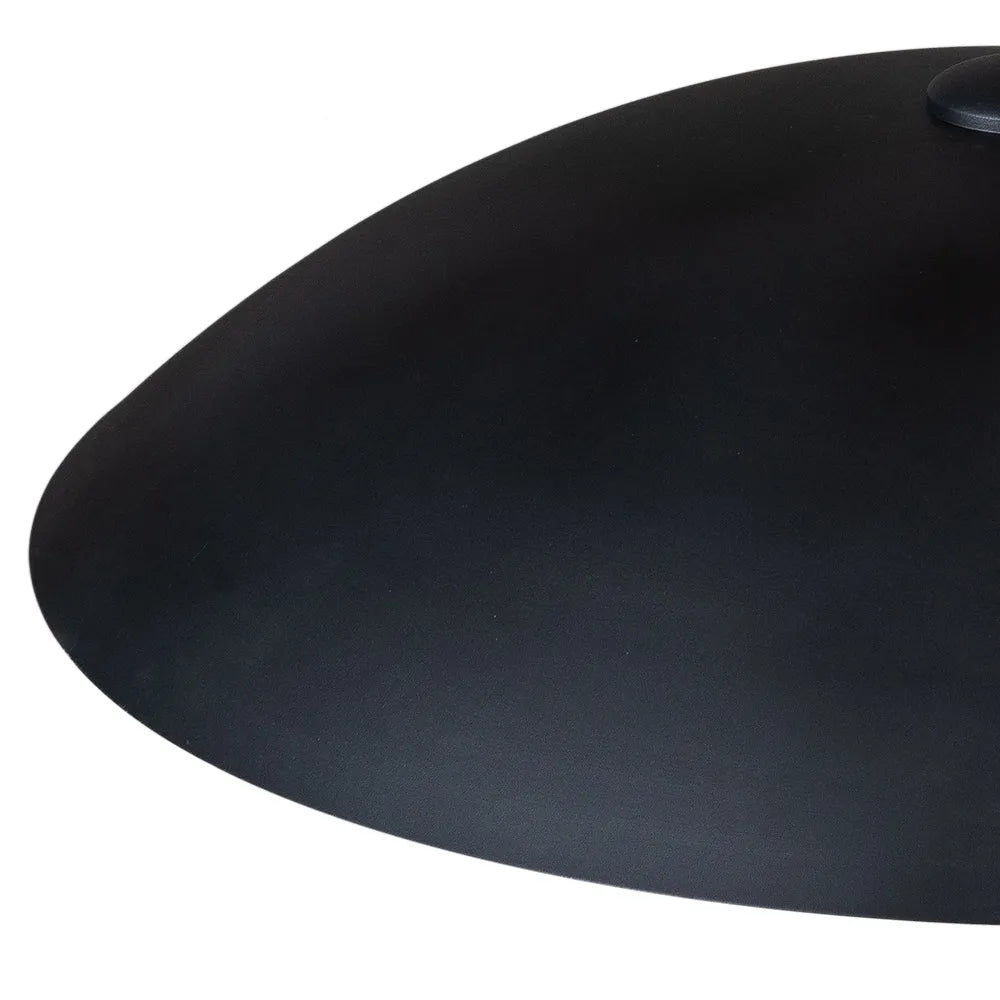 Pendant Light with Oversized Dome Shade and Gold-Lined Interior