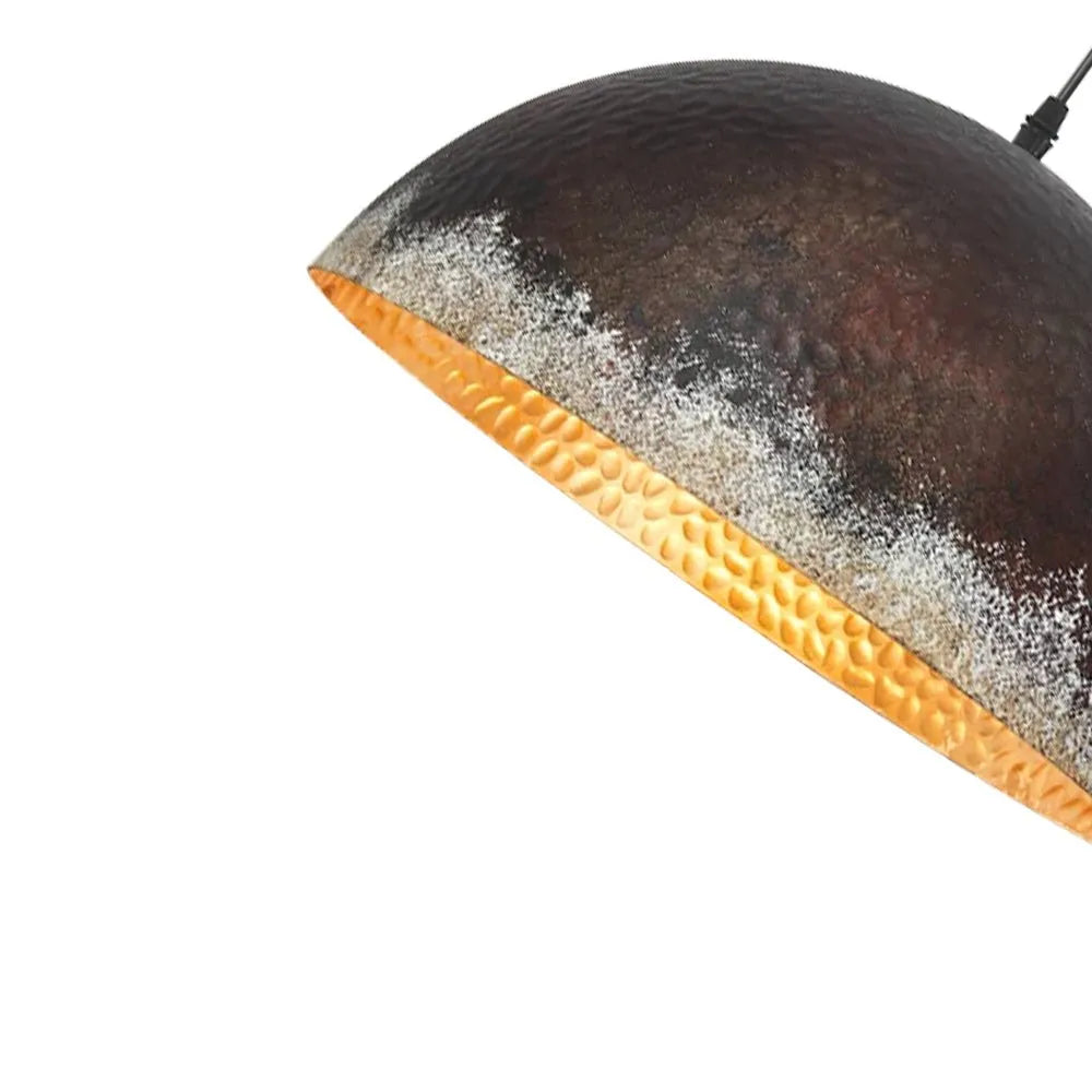 Pendant Light with Hammered Metal Finish for Dining Room Kitchen Island Living