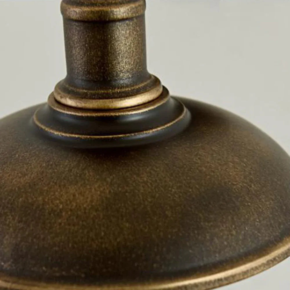 Außenwandleuchte mit Schwanenhalsarm und Schalenschirm