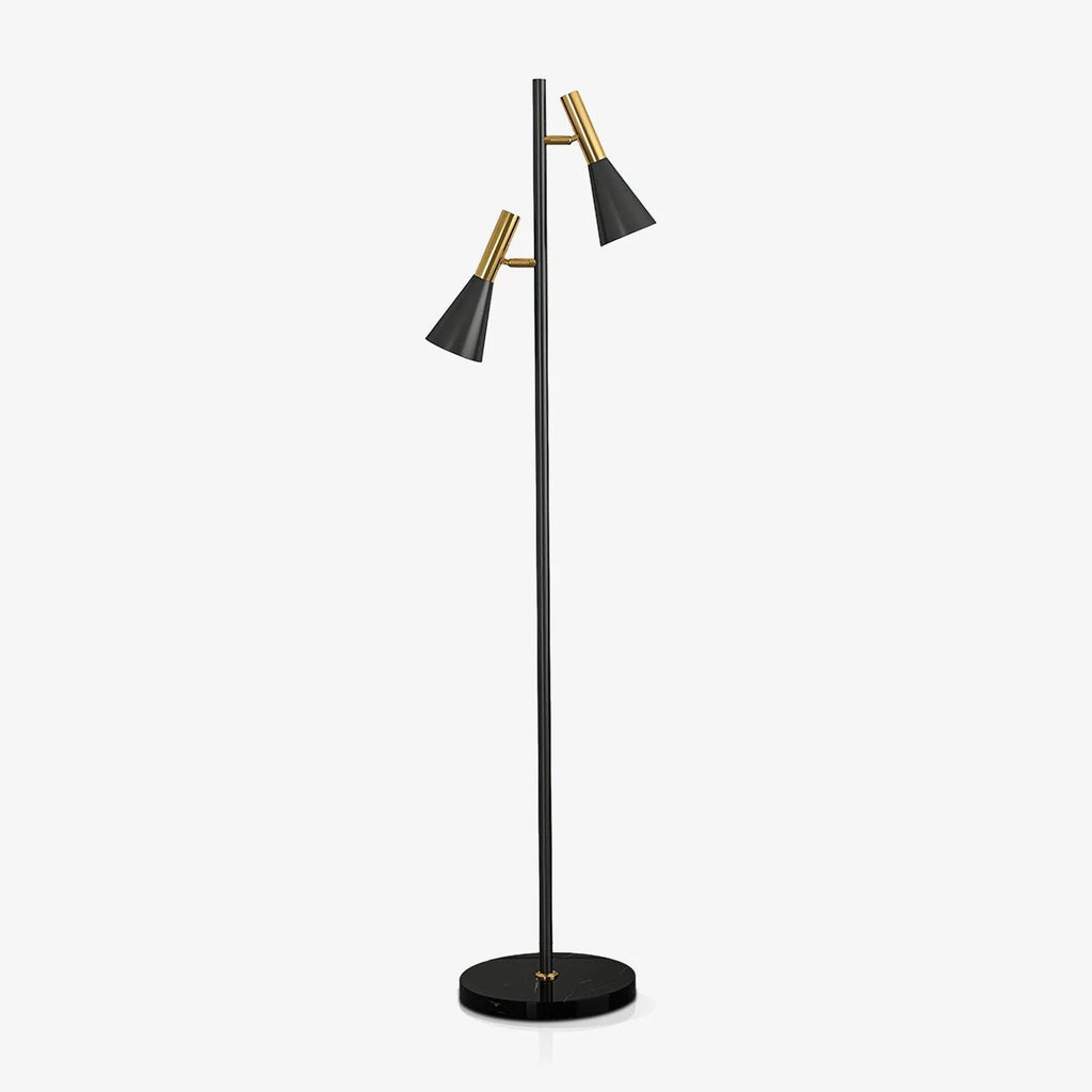 Stehleuchte mit verstellbarem, drehbarem Schirm, Marmorsockel und modernem nordischem Design