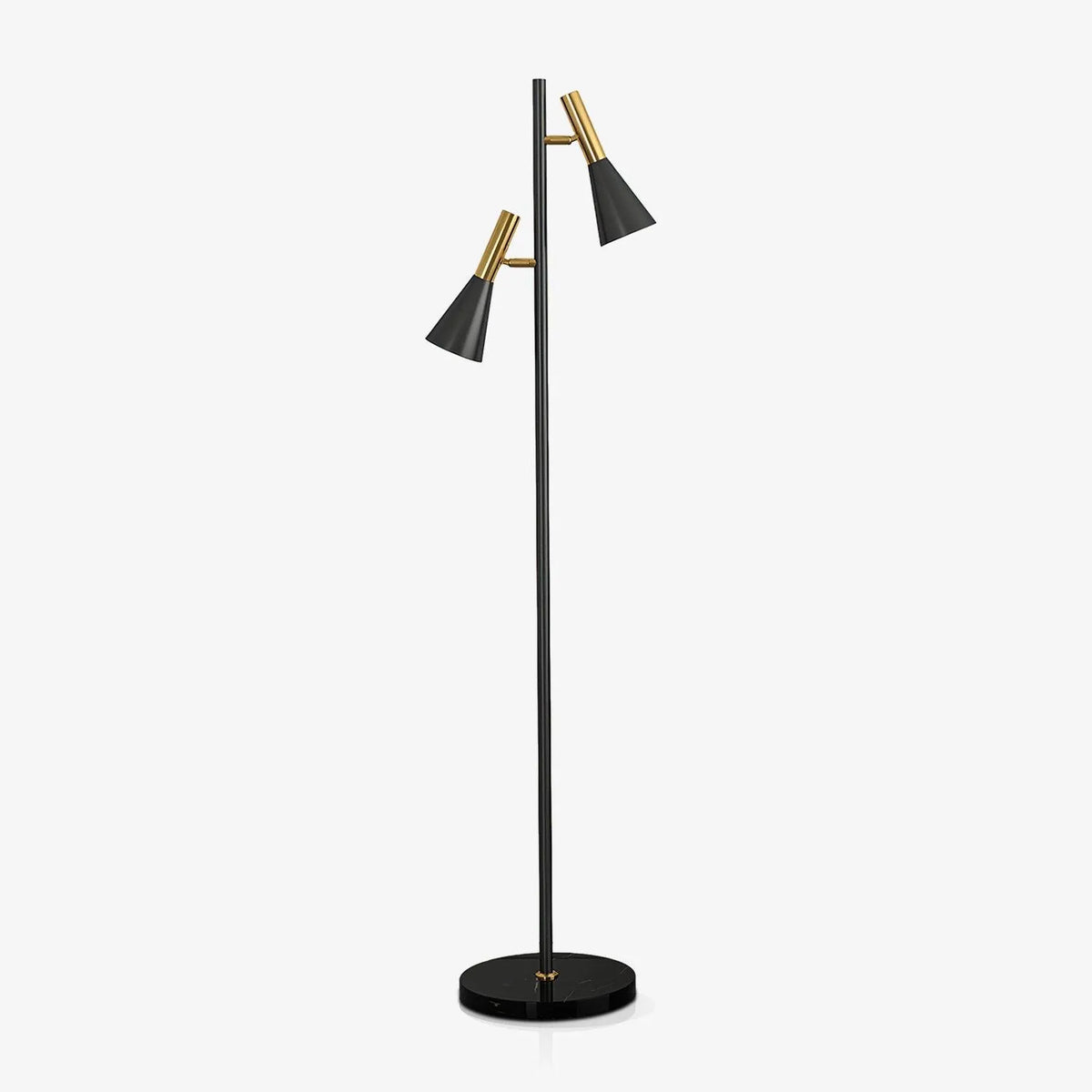 Stehleuchte mit verstellbarem, drehbarem Schirm, Marmorsockel und modernem nordischem Design