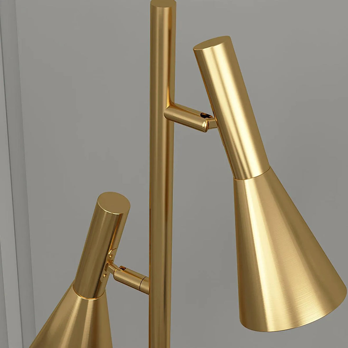 Stehleuchte mit verstellbarem, drehbarem Schirm, Marmorsockel und modernem nordischem Design