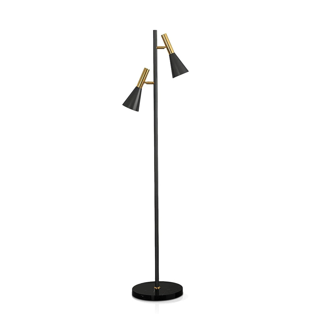 Stehleuchte mit verstellbarem, drehbarem Schirm, Marmorsockel und modernem nordischem Design