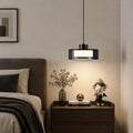 Lampada a sospensione con vetro fumé e finitura color rame per cucina e sala da pranzo