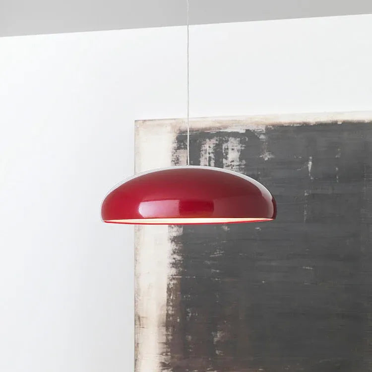Lámpara colgante con diseño escultural de cúpula e iluminación LED integrada para el comedor y la isla de cocina