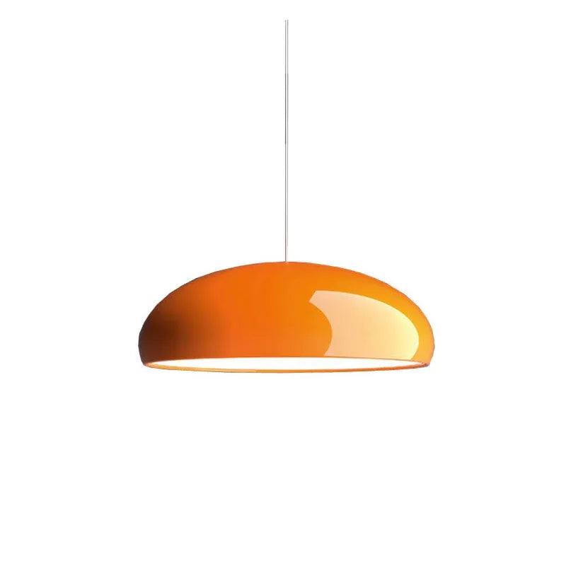 Lámpara colgante con diseño escultural de cúpula e iluminación LED integrada para el comedor y la isla de cocina
