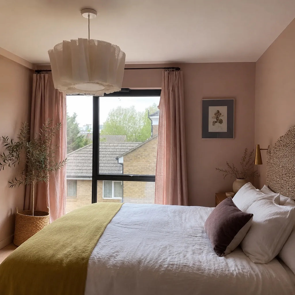 Küchen-Pendelleuchten mit plissiertem Stoffschirm und Eisenrahmen für Esszimmer und Schlafzimmer