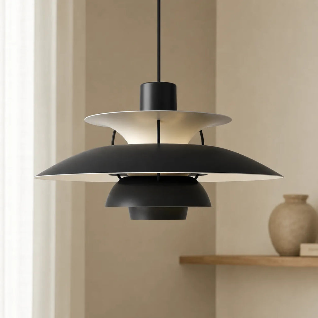 Pendelleuchte mit mehrlagigem Aluminiumdesign und nordischer, skandinavischer Form