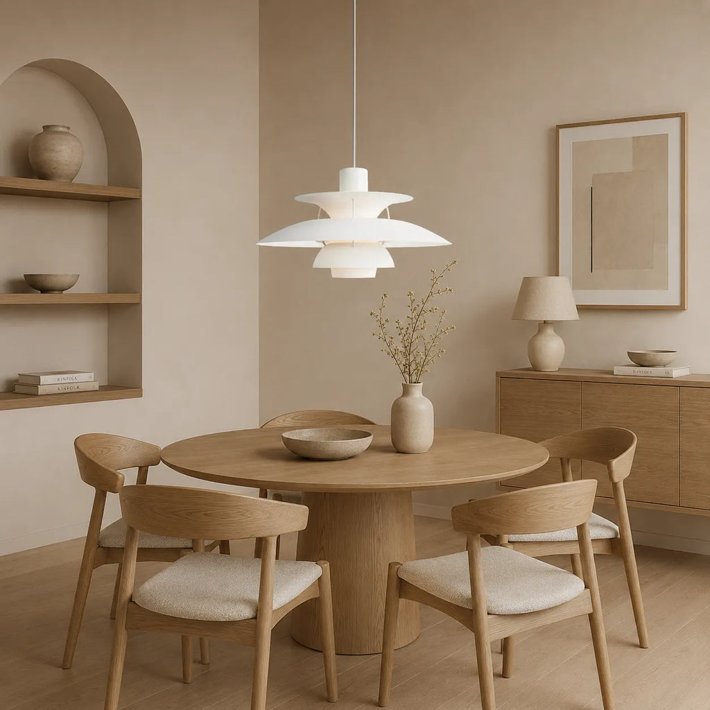 Pendelleuchte mit mehrlagigem Aluminiumdesign und nordischer, skandinavischer Form