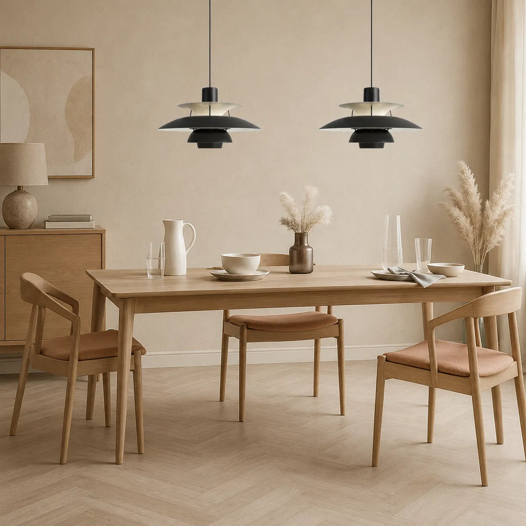 Pendelleuchte mit mehrlagigem Aluminiumdesign und nordischer, skandinavischer Form