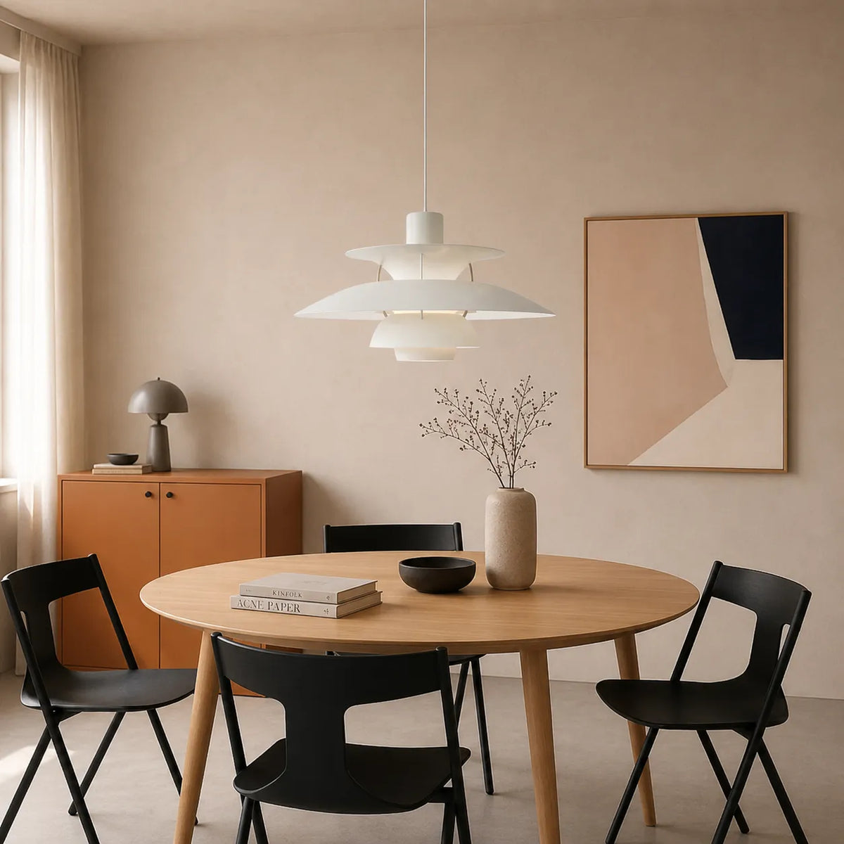 Pendelleuchte mit mehrlagigem Aluminiumdesign und nordischer, skandinavischer Form