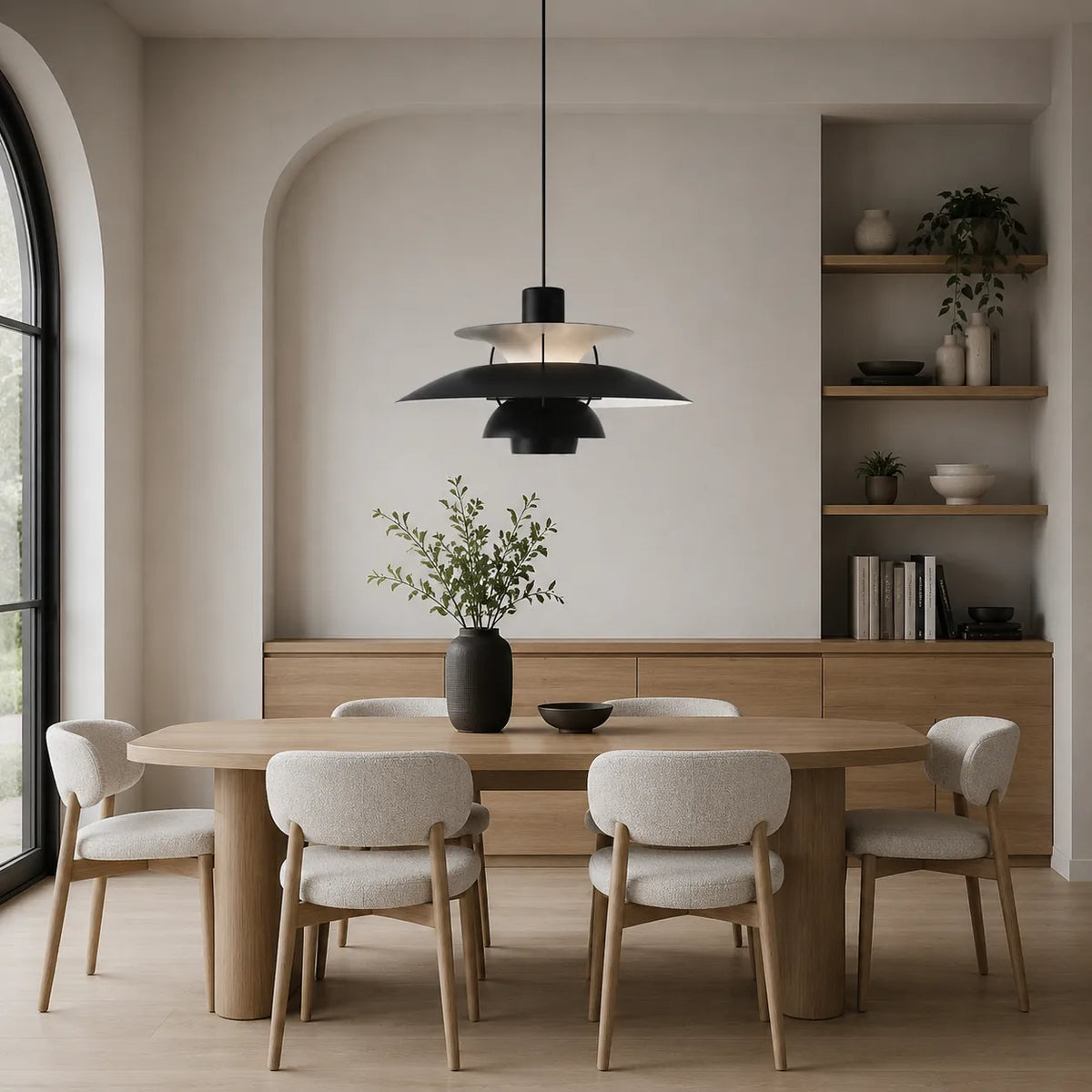 Pendelleuchte mit mehrlagigem Aluminiumdesign und nordischer, skandinavischer Form
